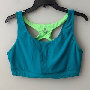 Active Old Navy Women's Vibrant Teal and Lime Sports Bra size XL